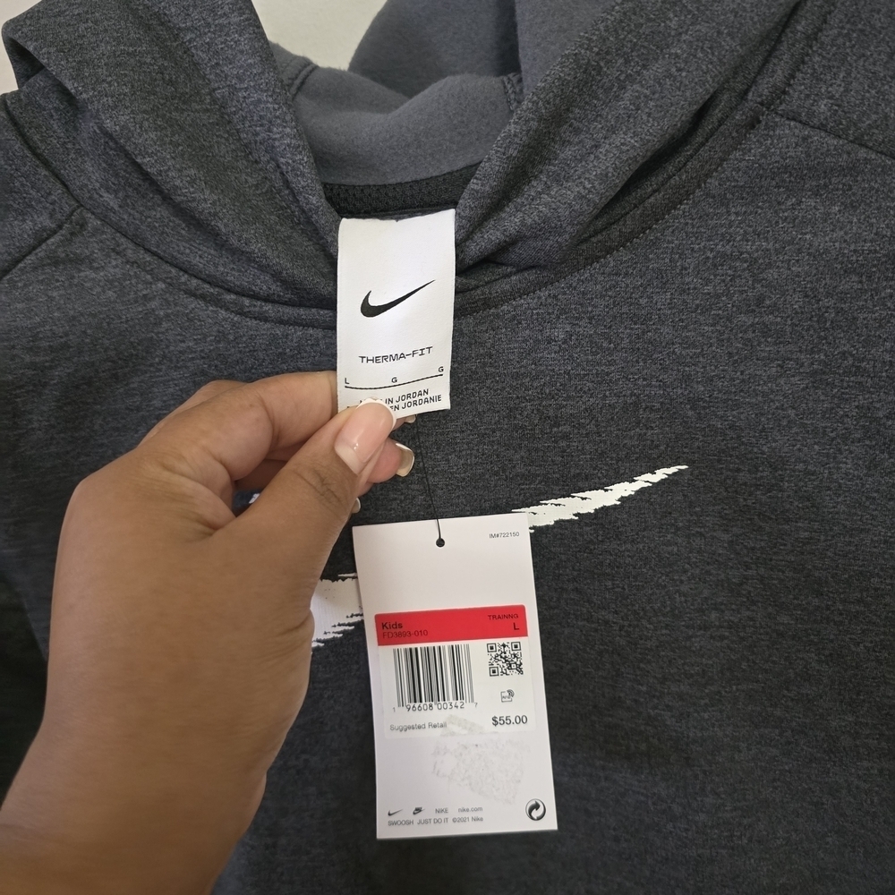 Nike Kids Gray Hoodie - Picture 4 of 7